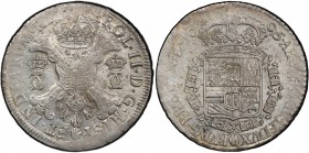 SPANISH NETHERLANDS: Charles II, 1665-1700, AR patagon, Brabant, 1695, KM-107.1, a superb example with much original luster, PCGS graded MS61.

Esti...