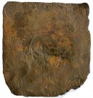 SWEDEN: Adolf Fredrik, 1751-1771, AE 2 daler silvermynt, Avesta mint, 1751, KM-PM72, plate money (plåtmynt), usual porosity as recovered from the wrec...