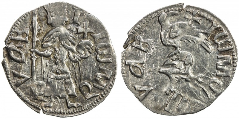 WALLACHIA: Mircea I cel Batrân (the Elder), 1386-1394 and 1397-1418, AR dinar, M...