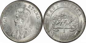 EAST AFRICA & UGANDA: George V, 1910-1936, AR shilling, 1924, KM-21, PCGS graded MS65.

Estimate: USD 100-150