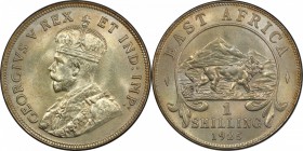 EAST AFRICA & UGANDA: George V, 1910-1936, AR shilling, 1925, KM-21, PCGS graded MS63.

Estimate: USD 75-100