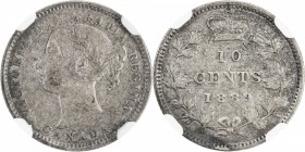 CANADA: Victoria, 1837-1901, AR 10 cents, 1889, KM-3, key date for the type, NGC graded VF30, ex Don Erickson Collection. 

Estimate: USD 1500-2000