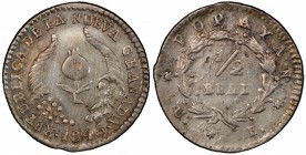 COLOMBIA: Nueva Granada, 1837-1850, AR ½ real, Popayan, 1846, KM-96.2, assayer UE, PCGS graded AU58.

Estimate: USD 200-250