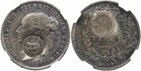 COSTA RICA: AR 2 reales, ND (1849-57), KM-94, countermarked lion left (Type 6), HABILITADA POR EL GOBIERNO, some gouges on the obverse, on Great Brita...