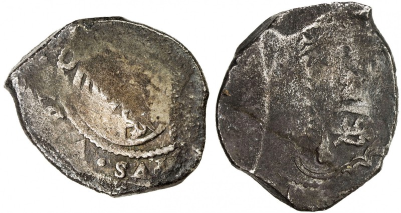 MEXICO: Philip V, 1700-1746, AR 8 reales cob (26.20g), DM [1706-23], KM-47, assa...