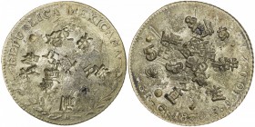 CHINESE CHOPMARKS: MEXICO: Republic, AR 8 reales, 1850-Go, KM-377.8, assayer PF, large interesting Chinese merchant chopmarks, F-VF.

Estimate: USD ...