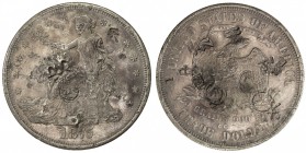 CHINESE CHOPMARKS: UNITED STATES: AR trade dollar, 1875-CC, KM-108, large Chinese merchant chopmarks, EF.

Estimate: USD 75-100
