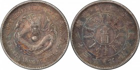 CHIHLI: Kuang Hsu, 1875-1908, AR dollar, Peiyang Arsenal mint, Tientsin, year 23 (1897), Y-65.1, L&M-444, long horns type, scratch on reverse, nicely ...