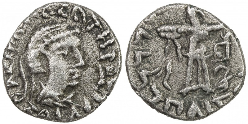 INDO-SCYTHIAN SATRAPS: Bhadrayasha, ca. 100 AD, AR drachm (2.30g), Senior-160-2D...