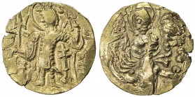 KIDARITE: Kidara, circa 380-400+, AV dinar (7.97g), Mitch-3695 ff, king left with trident // seated goddess Ardoksho, choice EF.

Estimate: USD 150-...