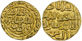 DELHI: Muhammad III b. Tughluq, 1325-1351, AV tanka (11.04g), Baldat Qutbabad, AH726, G-D321, clear mint & date, in the name of his deceased father Tu...