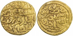 DELHI: Firuz Shah Tughluq, 1351-1388, AV tanka (10.93g), G-D462, citing the caliph Abu'l-Fath, with the date largely off flan, but very likely AH761, ...
