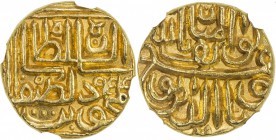 GUJARAT: Nasir al-Din Mahmud III, 1537-1553, AV tanka, NM, AH954, G-G412, with his full titulature al-wathiq billah al-mannân nasir al-dunya wa'l-din ...