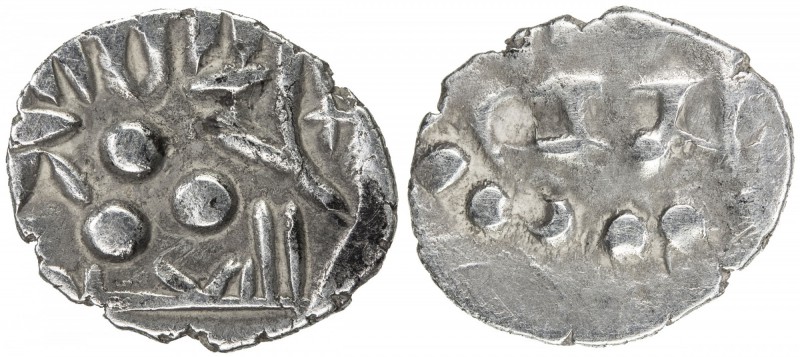 AMIRS OF MULTAN: Jalam II, ca. 830-840, AR damma (0.61g), A-4577, Fishman-52, Na...