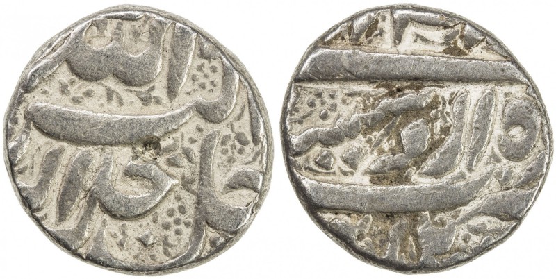 MUGHAL: Akbar I, 1556-1605, AR rupee (11.44g), Burhanpur, KM-93.7var, Liddle-S.6...