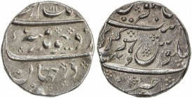 MUGHAL: Aurangzeb, 1658-1707, AR rupee (11.52g), Hukeri, AH1110 year 49 (sic), KM-300.33, some edge test marks, lovely strike, lightly cleaned, EF, R,...