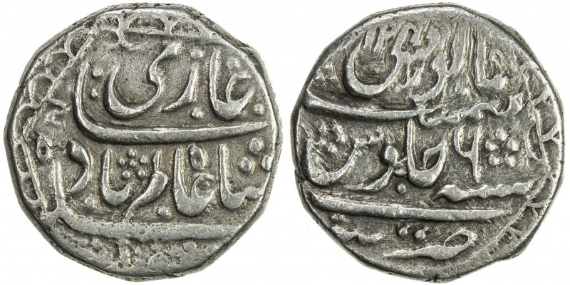 MUGHAL: Shah Alam Bahadur, 1707-1712, AR heavy rupee (11.71g), Tatta, AH1124 yea...