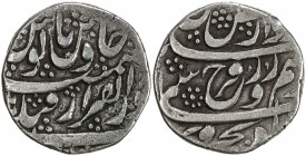 MUGHAL: Farrukhsiyar, 1713-1719, AR rupee (11.36g), Qandahar, DM, KM-375.66, with the mint epithet dar al-qarâr ( "the house of permanence "), 1 banke...