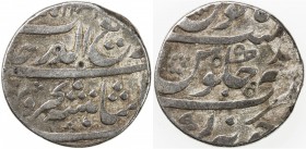 MUGHAL: Rafi-ud-Darjat, 1719, AR rupee (10.71g), Junagadh, AH1131 year one (ahad), KM-405.26, rare mint for this short reign, 5 small testmarks, VF, R...