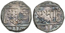 GWALIOR: Madho Rao, 1886-1925, AR rupee (11.02g), Lashkar, year 2(3), KM-159, lovely toning, AU

Estimate: USD 75-100