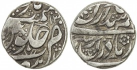 MALER KOTLA: Ata'ullah Khan, 1784-1809, AR rupee (10.88g), "Sahrind ", AH(12)13, Cr-—, attribution confirmed by date; the letter 'ayn of the ruler's n...