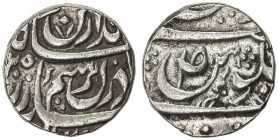 PATIALA: Sahib Singh, 1781-1813, AR rupee (11.13g), "Sahrind ", AH1205, Cr-20. SS-204, flower below the "S " of jalus, VF-EF, R, ex Mohun Singh Collec...