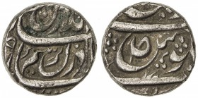 PATIALA: Sahib Singh, 1781-1813, AR rupee (11.17g), "Sahrind ", AH(12)09, Cr-20. SS-204, 7-petal flower to left on reverse, VF-EF, R, ex Mohun Singh C...