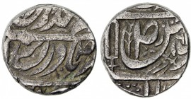 PATIALA: Narinder Singh, 1845-1862, AR rupee (11.05g), Patiala, AH[12]61, Y-1. SS-212, paddle personal mark, date in the center of jalus as just "61 "...