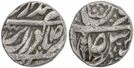 PATIALA: Narinder Singh, 1845-1862, AR rupee (11.08g) (Patiala), AH[12]63, Y-1. SS-212, paddle personal mark, date in the center of jalus as just "63 ...