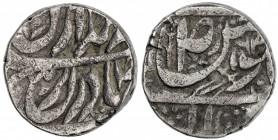 PATIALA: Narinder Singh, 1845-1862, AR rupee (11.04g), Patiala, AH[12]64, Y-1. SS-212, paddle personal mark, date in the center of jalus as just "64 "...