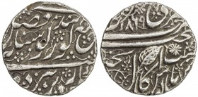 SIKH EMPIRE: AR rupee (11.27g), Amritsar, VS1869, KM-20.1, Herrli-01.08, briefly issued type with double-line reverse script (common only for VS1870, ...