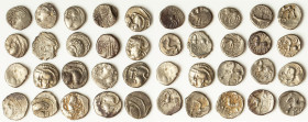 ANCIENT LOTS. Celtic. Gaul. Ca. mid 1st century BC. Lot of twenty (20) AR quinarii. Good-VF. Includes: Twenty AR quinarii, various types and tribes. S...