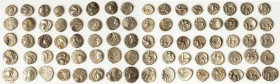 ANCIENT LOTS. Celtic. Gaul. Ca. mid 1st century BC. Lot of forty (40) AR quinaii. Good-Choice Fine. Includes: Forty AR quinarii, various types and tri...