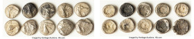 ANCIENT LOTS. Greek. Caria. Halicarnassus. Ca. 510-480 BC. Lot of ten (10) AR hectes. Good-Choice Fine. Includes: Ten AR hectes, head of ketos right o...