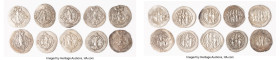 ANCIENT LOTS. Oriental. Sasanian Kingdom. Lot of ten (10) AR drachms. Good-Choice Fine. Includes: Ten Sasanian AR drachms, various types. SOLD AS IS, ...