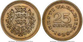 Republic 25 Senti 1928 MS64 NGC, Estonian State Printing Office mint, KM9. HID09801242017 © 2024 Heritage Auctions | All Rights Reserved www.HA.com/Te...