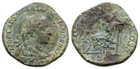 Severus Alexander (222-235). Æ Sestertius (31mm, 18.99g, 11h). Rome, AD 223. Laureate, draped, and cuirassed bust r. R/ Securitas, draped, seated l. o...