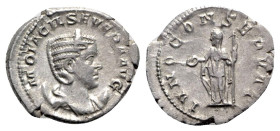 Otacilia Severa (Augusta, 244-249). AR Antoninianus (24mm, 3.74g, 7h). Uncertain (Antioch?) mint, 246-248. Draped bust r., wearing stephane, set on cr...