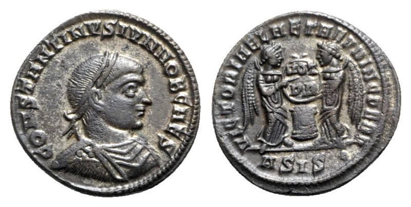 Constantine II (Caesar, 316-337). Æ Follis (19.5mm, 3.22g, 12h). Siscia, AD 319....