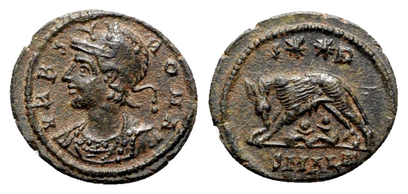 Commemorative Series, 330-354. Æ (17mm, 1.68g, 6h). Alexandria, AD 340. Helmeted...