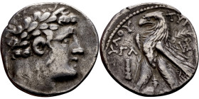 PHOENICIA: Tyre - Autonomy Issue (126 – 65 BC ) AR Shekel „JUDAS' 30 PIECES OF SILVER” Minted Year: 33 (94 BC) Obverse: Laureate bust of Melkart right...
