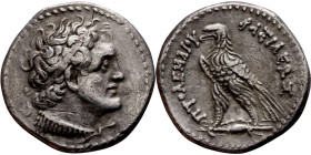 Ptolemaic Egypt: Alexandria - Ptolemy VI Philometor (180-145 BC) AR Tetradrachm Obverse: Head of a king, wearing diadem, turned to the right. Reverse:...