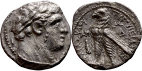 PHOENICIA: Tyre - Autonomy Issue (126 – 65 BC ) AR Didrachm Minted Year: 41 (85 BC) Obverse: Laureate bust of Melkart right Reverse: TYPOY IEPAΣ KAI A...