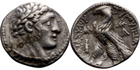 PHOENICIA: Tyre - Autonomy Issue (126 – 65 BC ) AR Didrachm Minted Year: 51 (75 BC) Obverse: Laureate bust of Melkart right Reverse: TYPOY IEPAΣ KAI A...