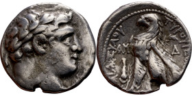PHOENICIA: Tyre - Autonomy Issue (126 – 65 BC ) AR Didrachm Minted Year: 41 (86 BC) Obverse: Laureate bust of Melkart right Reverse: TYPOY IEPAΣ KAI A...