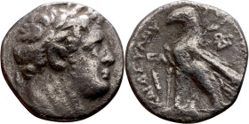 PHOENICIA: Tyre - Autonomy Issue (126 – 65 BC ) AR Didrachm Minted Year: 36 (90 BC) Obverse: Laureate bust of Melkart right Reverse: TYPOY IEPAΣ KAI A...