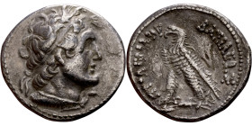 Ptolemaic Egypt: Alexandria - Ptolemy VI Philometor (180-145 BC) AR Didrachm Obverse: Head of a king, wearing diadem, turned to the right. Reverse: ΠΤ...