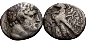 PHOENICIA: Tyre - Autonomy Issue (126 – 65 BC ) AR Didrachm Obverse: Laureate bust of Melkart right Reverse: TYPOY IEPAΣ KAI AΣYΛOY (of Tyre the holy ...