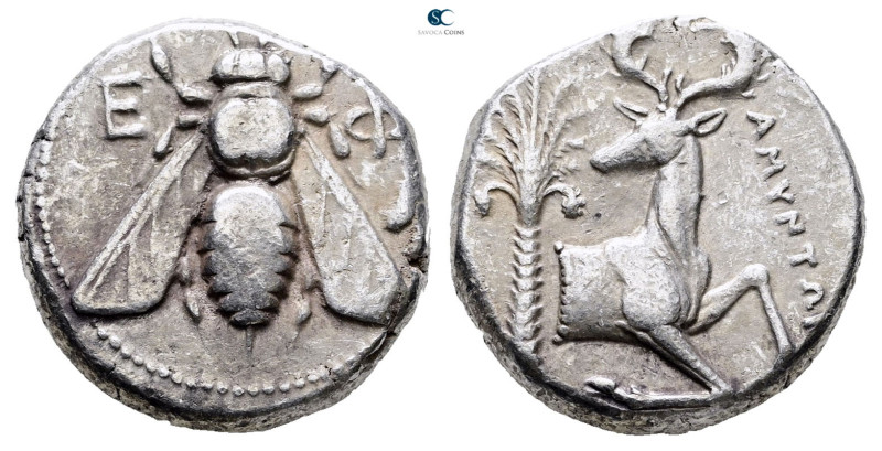 Ionia. Ephesos circa 340-324 BC. Amyntor, magistrate
Tetradrachm AR

23 mm, 1...