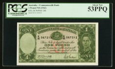 Australia Commonwealth of Australia 1 Pound ND (1942) Pick 26b R30 PCGS About New 53PPQ. 

HID09801242017